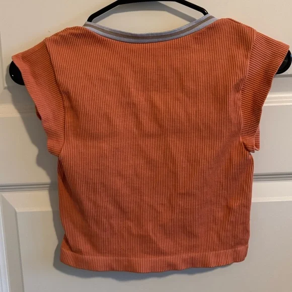 Urban Outfitters Out From Under Orange Cropped Tee - Picture 4 of 7